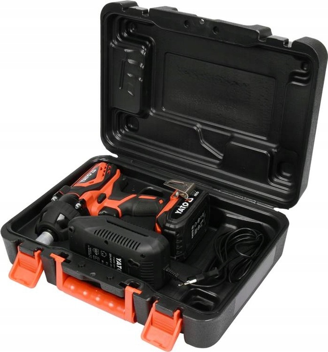 Yato Klucz Udarowy Akumulatorowy 1/2" 300 Nm 18V 2,0Ah + Nasadki + Walizka