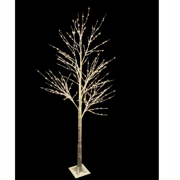 DRZEWKO 500 LED OZDOBNE BRZOZA ŚWIĄTECZNE ŚWIECĄCE BIAŁY CIEPŁY 150 cm