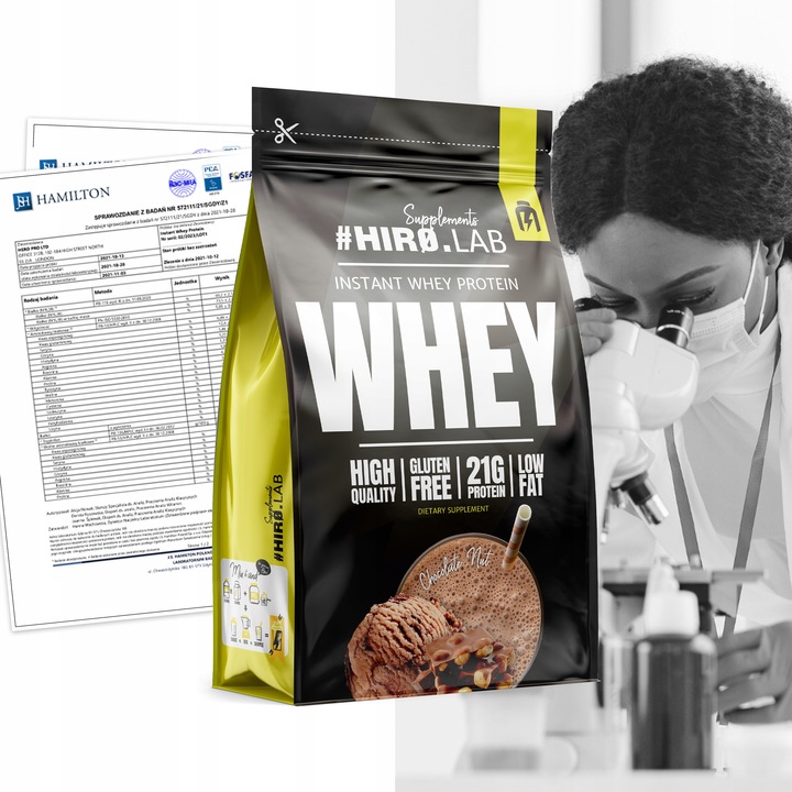 Białko koncentrat serwatkowe WPC 750 g Instant Whey czekolada orzech hiro