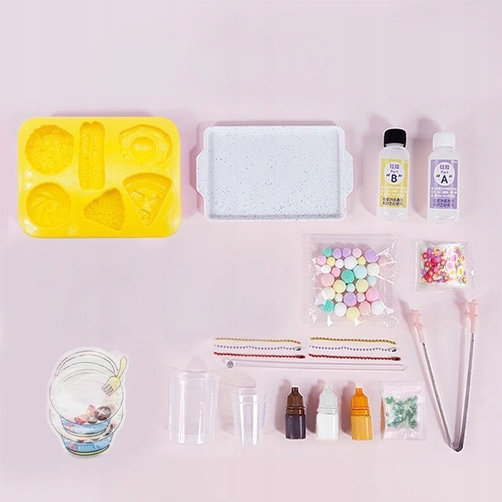 ZESTAW DO ROBIENIA GNIOTEK CUKIERNIA ANTYSTRESOWY SQUISHY DIY DLA DZIECI