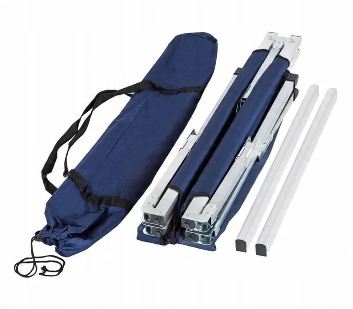 ŁÓŻKO SKŁADANE POLOWE TURYSTYCZNE KANADYJKA LEŻANKA 190cm STABILNE TORBA