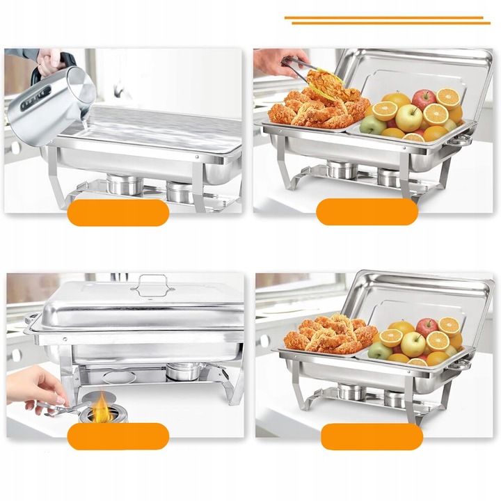 PODGRZEWACZ 1/2 DO POTRAW GASTRONOMICZNY 9 L STAL NIERDZEWNA