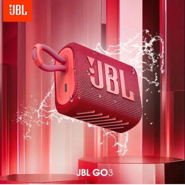 !NOW!Y GŁOŚNIK MOBILNY JBL GO 3 CZERWONY