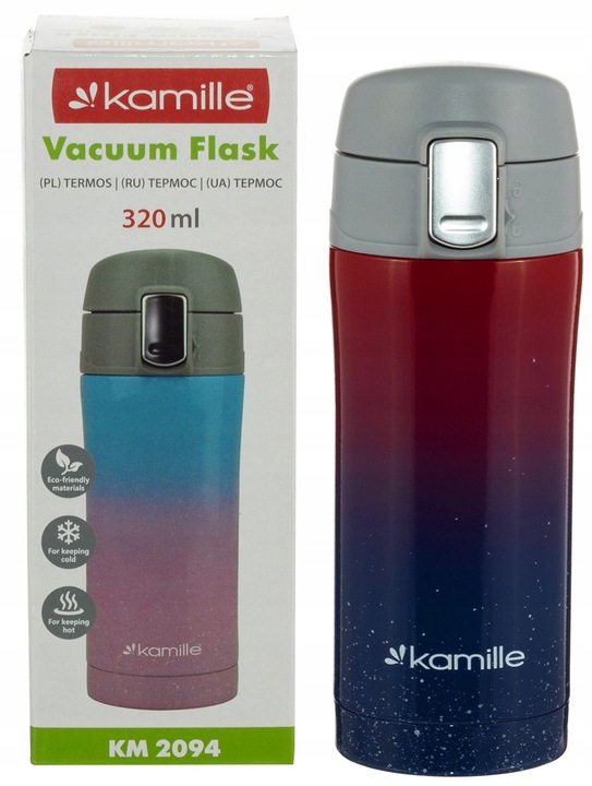 Kubek Termiczny 320ml Termos Butelka Bidon KAMILLE