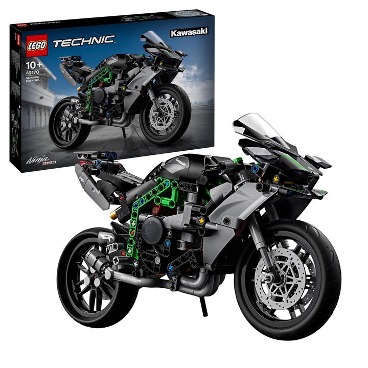 Lego Technic Motocykl Kawasaki Ninja H2R 42170 Zestaw Klocki i Ebook 4w1