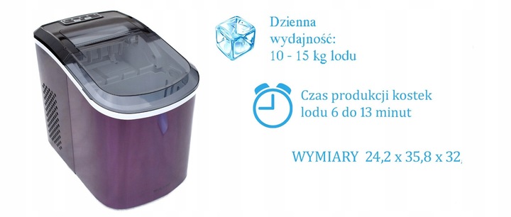 KOSTKARKA MASZYNA DO LODU LILKA MULANO WYDAJNA