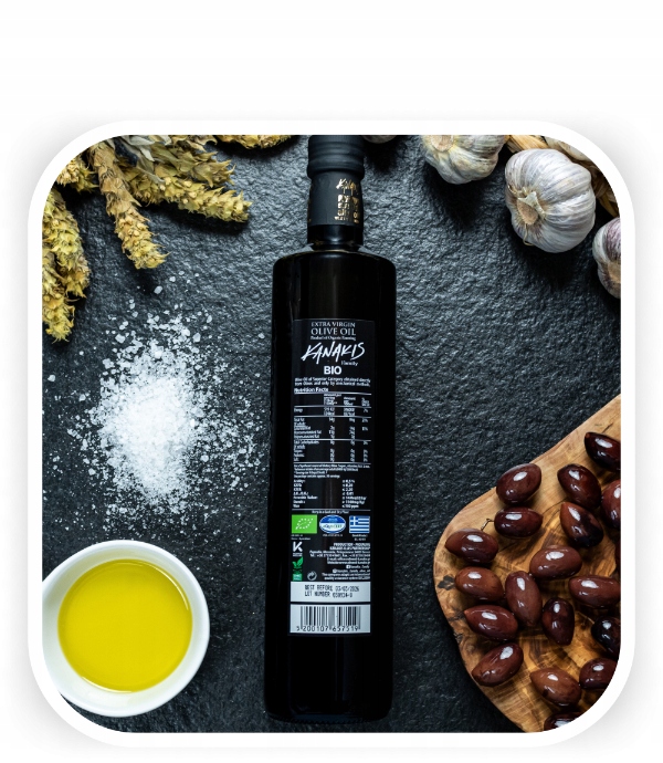 Grecka Oliwa z Oliwek BIO 750ml Extra Virgin z Kalamaty Ekologiczna Kanakis