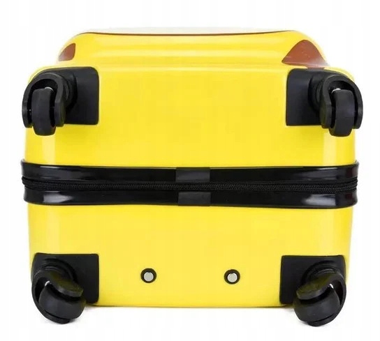 ŻYRAFA DZIECIĘCA WALIZKA DZIECI BAGAŻ PODRÓŻNA 3D SZYFR ŻÓŁTA