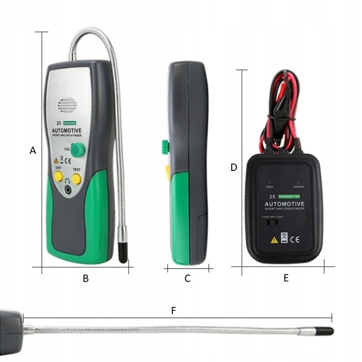 TESTER MIERNIK CIĄGŁOŚCI PRZEWODÓW KABLI PRZEWODÓW DUOYI DY25