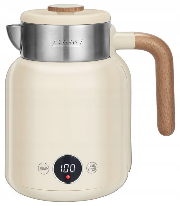 Czajnik elektryczny podwójne ścianki beżowy jasny 2200W MPM MCZ-128/B1