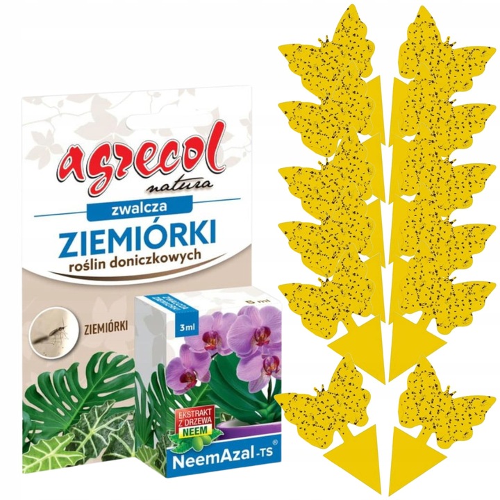 NEEMAZAL TS Owadobójczy 3ml + Żółte lepy 12szt. na Ziemiórki Mszyce
