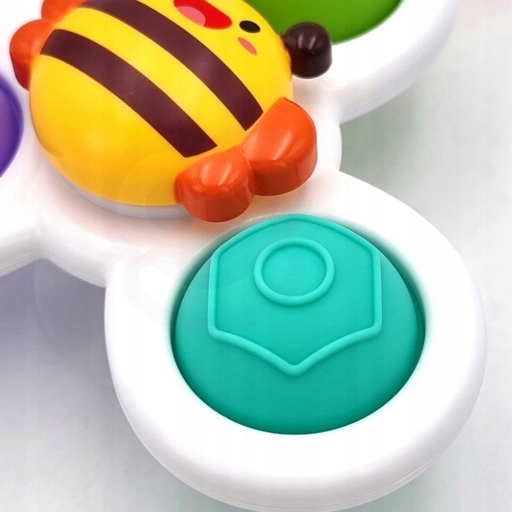 FIDGET SPINNER Z PRZYSSAWKĄ SENSORYCZNĄ KĄPIEL PREZENT GRZECHOTKA 3 SZTUKI