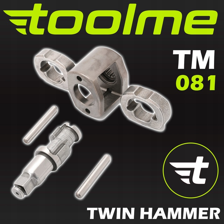 UDAROWY klucz pneumatyczny 1650Nm TOOLME kompozytowy do kół Z UDAREM 1/2 "