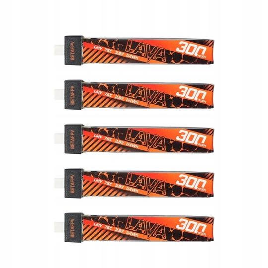 Bateria BETAFPV LAVA LiHv 1S 3.8V 300mAh 75C (5 SZTUK)