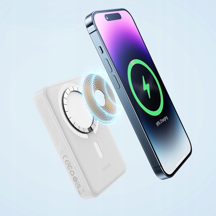 BASEUS POWERBANK MAGNETYCZNY ŁADOWANIE INDUKCYJNE MAGSAFE 10000MAH 20W