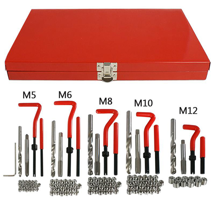 ZESTAW DO NAPRAWY REGENERACJI ZERWANYCH USZKODZONYCH GWINTÓW M5 - M12 131EL