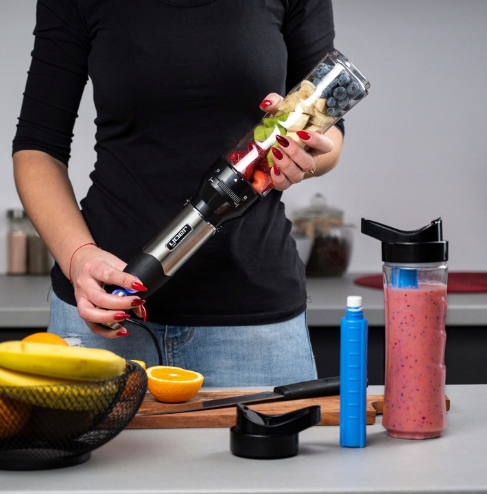 2 x Kubek BIDON 700ml Blender ręczny Yoer HB01S