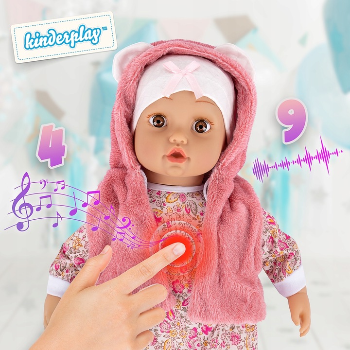 DUŻA LALKA BOBAS INTERAKTYWNA ŚPIEWA I MÓWI PO POLSKU 45CM