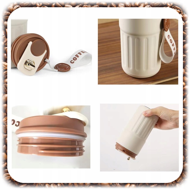 Kubek Termiczny Termos Kawa Herbata Wyświetlacz LED temperatura