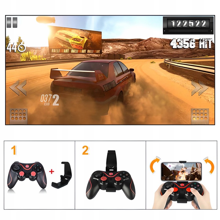 BEZPRZEWODOWY GAMEPAD PAD DO TELEFONU ANDROID iOS