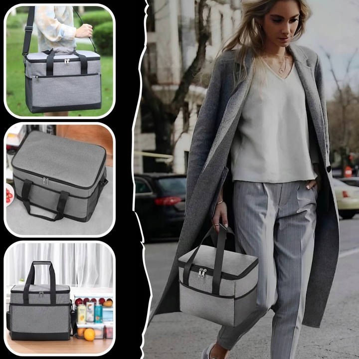 TORBA TERMICZNA TERMOIZOLACYJNA NA PLAŻĘ PODRÓŻNA LODÓWKA TURYSTYCZNA 20L