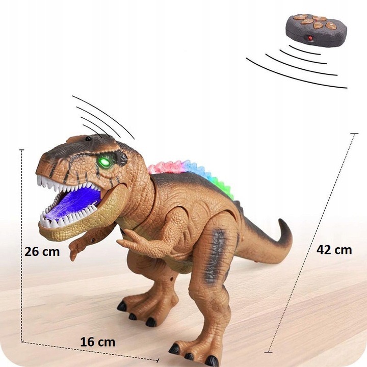 Dinozaur Interaktywny Zdalnie Sterowany Na Pilota Zabawka T rex Rc Robot