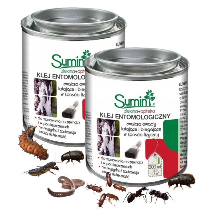 Klej entomologiczny do zwalczania owadów lep do drzew Sumin 400ml (200mlx2)