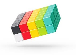 PIXIO KLOCKI MAGNETYCZNE 50 SZTUK DESIGN SERIES