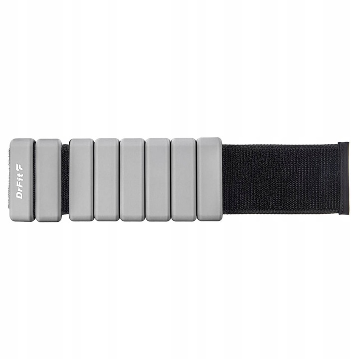 Ciężarki na Kostki i Nadgarstki do Ćwiczeń Regulowane 2x 0,45kg Szare DrFit