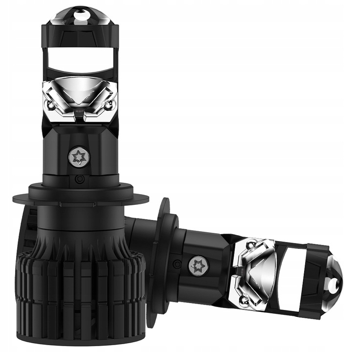 ŻARÓWKI LED H7 FATEEYE PROJECTOR 100% IDEALNE ODCIĘCIE SOCZEWKA FISHEYE