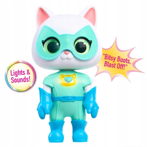 DISNEY JUNIOR SUPERKOTY SUPER KITTIES INTERAKTYWNA FIGURKA BITSY/KIZIA 20CM