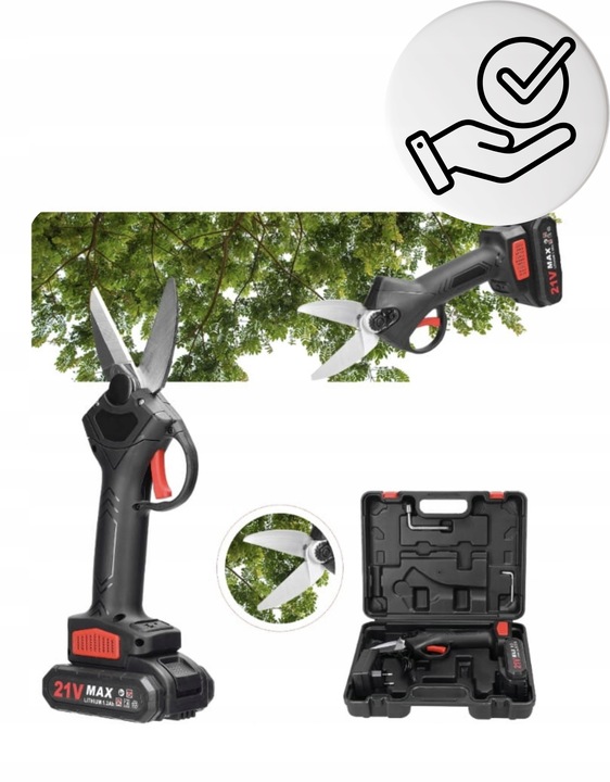 SEKATOR AKUMULATOROWY ELEKTRYCZNY NOŻYCE SEKATOR OGRODOWY 40 mm AKUMULATOR