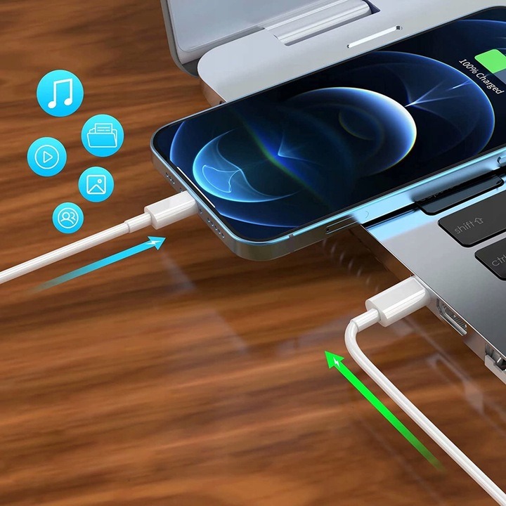 ŁADOWARKA SIECIOWA USB-C DO IPHONE 11 12 13 14 15 PRO MAX + KABEL LIGHTNING