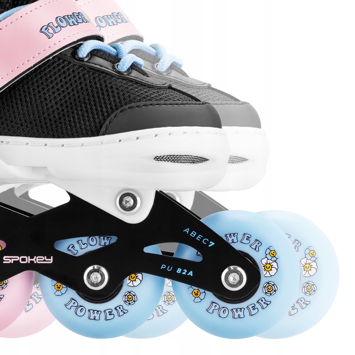 Rolki regulowane dziecięce Spokey JOY rozm. 31-34 ABEC7 Carbon 82A