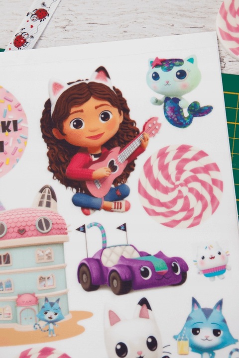 Wydruk Tort KOCI DOMEK GABI 17 El + GRATIS Tabliczka Napis Opłatek