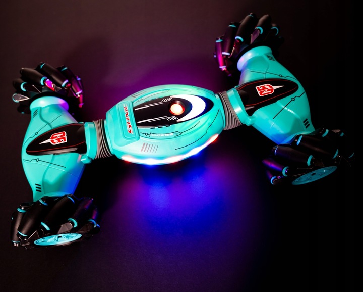 Samochód Zdalnie Sterowany Rc Twister Akrobacje Led Stunt 360 Dla Dzieci