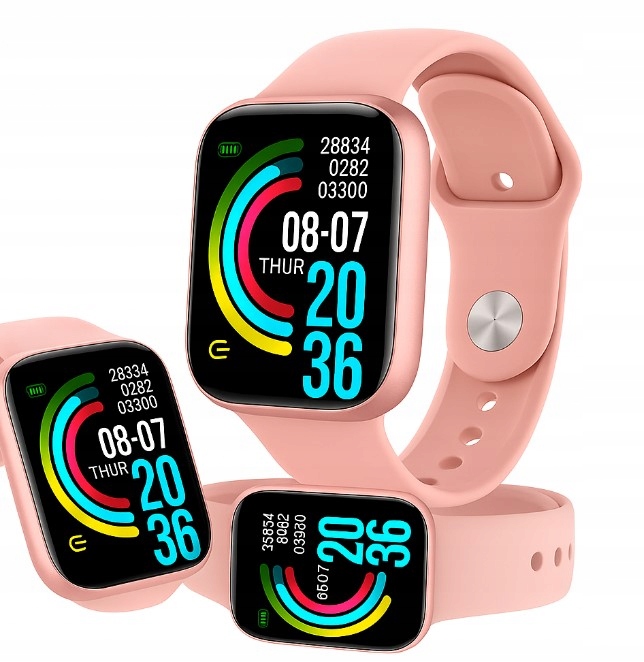 RÓŻOWY SMARTWATCH + APARAT CYFROWY DLA DZIEWCZYNKI - ZEGAREK W Zest. CRAFT