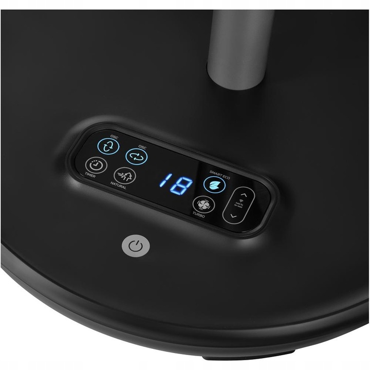 Wentylator podłogowy 3D Sencor SFN 3040BK 30cm z pilotem i aplikacją cichy