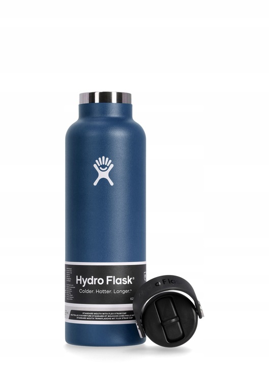 Butelka turystyczna Hydro Flask 21 Oz Standard Flex Straw Cap - indigo
