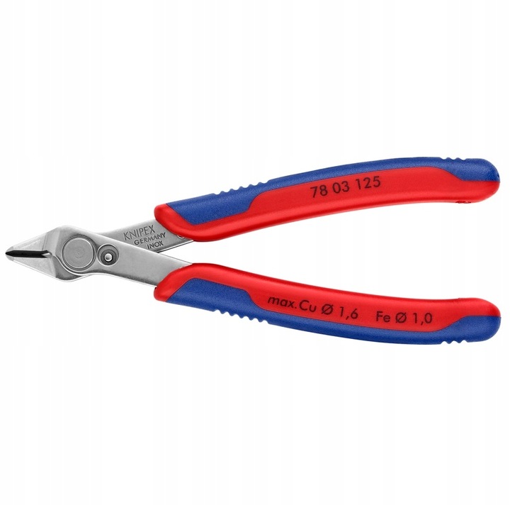 Szczypce Boczne Tnące Precyzyjne Stal 125mm SuperKnips KNIPEX 78 03 125