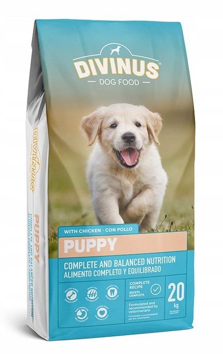 DIVINUS PUPPY Karma sucha dla szczeniąt owczarek labrador witaminy 20kg