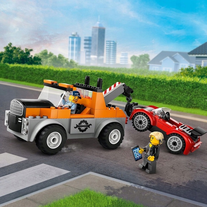 LEGO CITY 60435 SAMOCHÓD POMOCY DROGOWEJ I NAPRAWA SPORTOWEGO AUTA PREZENT