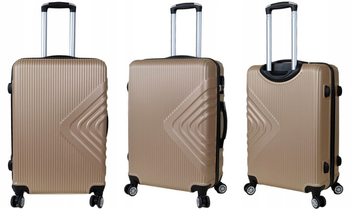 ŚREDNIA WALIZKA SUNBAG - MODEL APUS 8082 Z POSZERZENIEM pojemność 80 LITRÓW