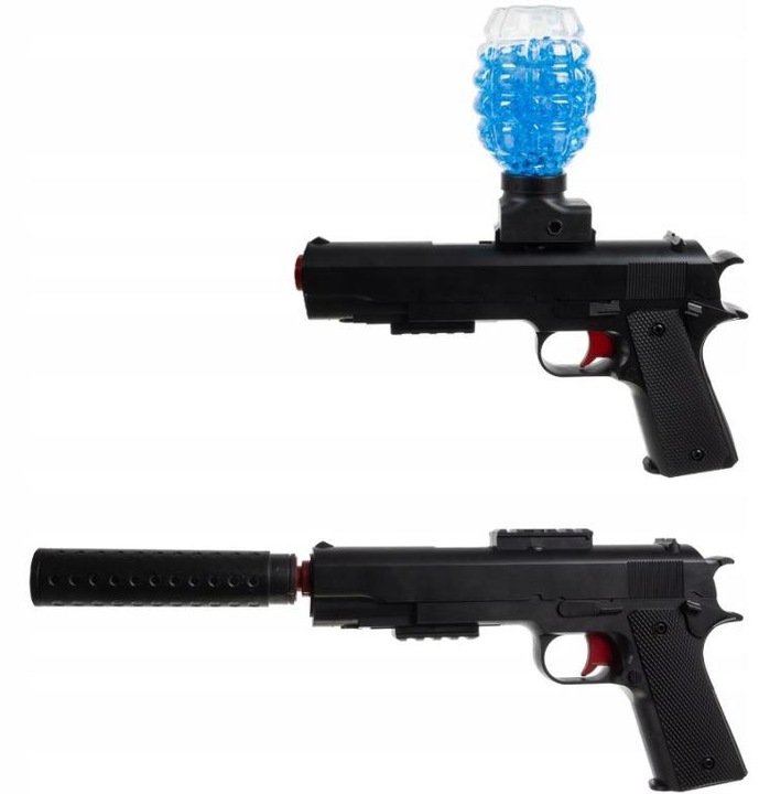 PISTOLET AUTOMATYCZNY NA KULKI ŻELOWE WODNE AKUMULATOR BEZPIECZNY ZESTAW