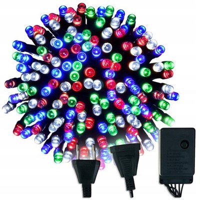 LAMPKI CHOINKOWE 300 LED PROGRAMATOR MULTIKOLOR