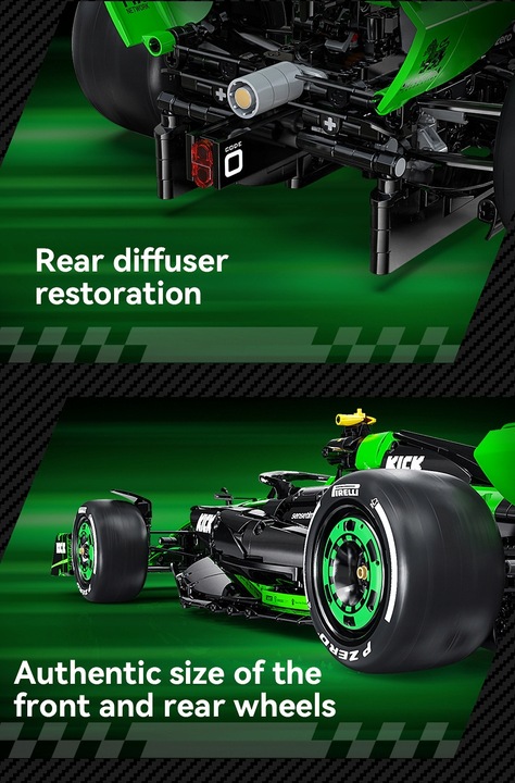 KLOCKI CADA F1 KICK SAUBER TEAM FORMUŁA 1 AUTO WYŚCIGOWE 2553 EL. SKALA 1:8