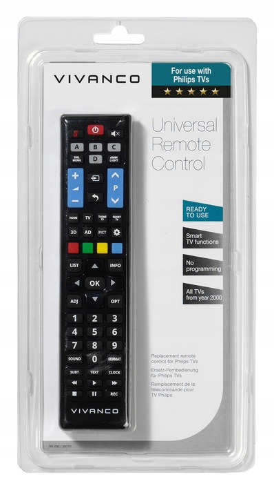 Vivanco Uniwersalny Pilot tylko do TV Philips Jakość Sklep W-wa C.H.LAND