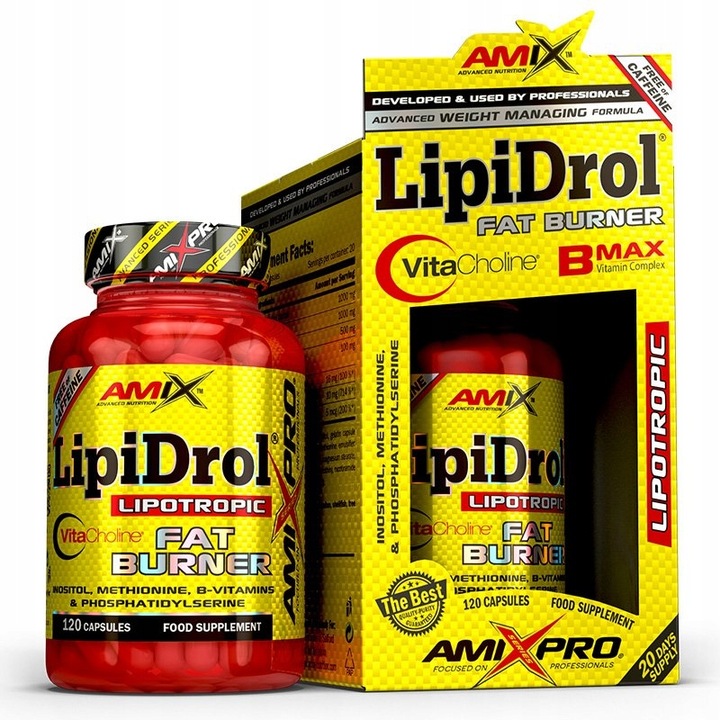 Spalacz Tłuszczu AMIX LipiDrol 120 caps FAT BURNER