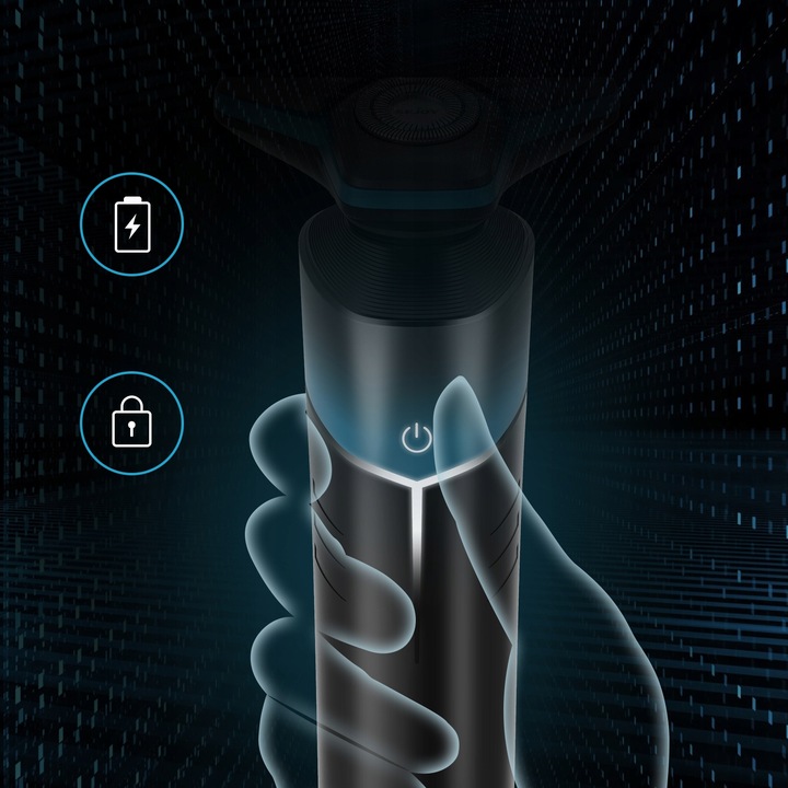 GOLARKA MĘSKA MASZYNKA DO GOLENIA TRYMER DO NOSA 5W1 Z OŚWIETLENIEM LED