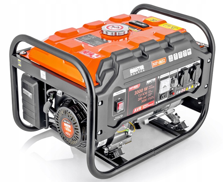 AGREGAT PRĄDOTWÓRCZY 3000W AVR GENERATOR 7KM+2x BRIGGS mp-0652 Majster